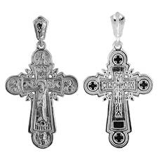 Крестик православный из серебра (арт. 13113-16)