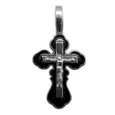 Крестик православный серебряный «Господи помилуй» (арт. 13113-3)